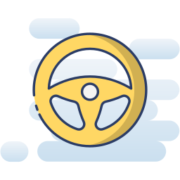 Steering wheel icon