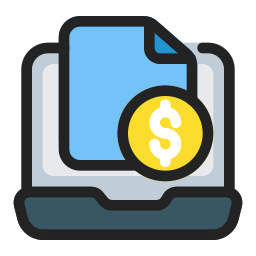 Financial report icon