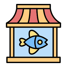 Fish market icon