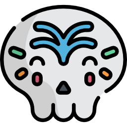 Mexican skull icon