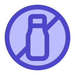 No plastic bottles icon