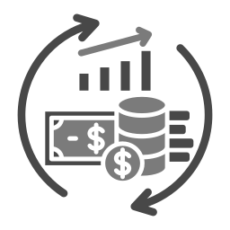 des flux de trésorerie Icône
