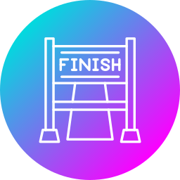 Finish line icon