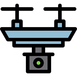 Camera drone icon