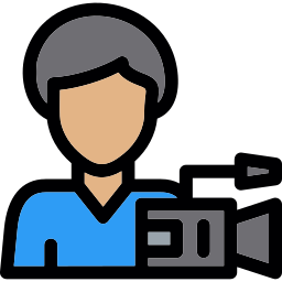 Camera operator icon