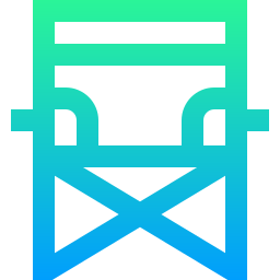 Folding chair icon