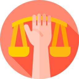 Justice scale icon