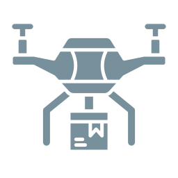 Drone delivery icon