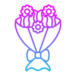 Flower bouquet icon