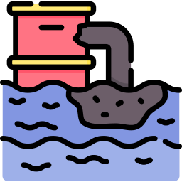 Water pollution icon