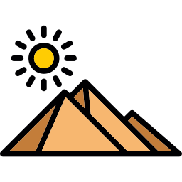 Egypt pyramid icon