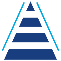 grafico a piramide icona