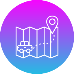 Map travel icon