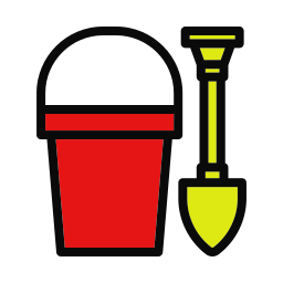 Sand bucket icon