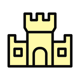 Sand castle icon