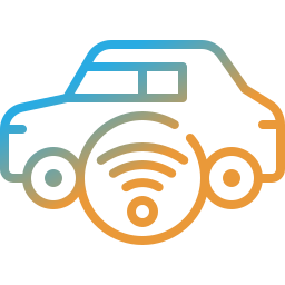 Autonomous car icon