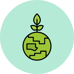 Green earth icon