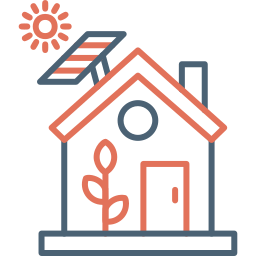 Eco house icon