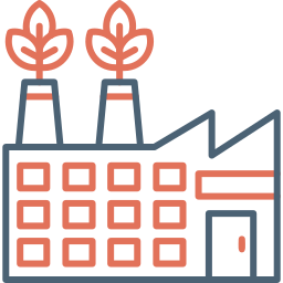 Eco factory icon