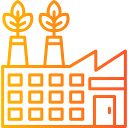 Eco factory icon