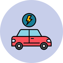 Electric car icon