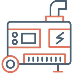 Electric generator icon