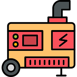 Electric generator icon