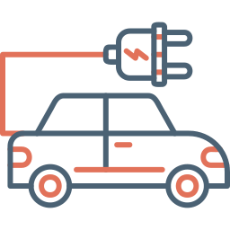 Electric car icon