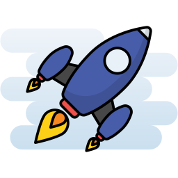 Rocket launch icon