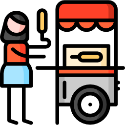 Food cart icon