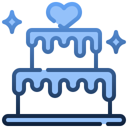 gâteau de mariage Icône