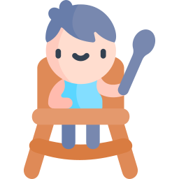 Baby chair icon