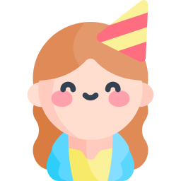 Birthday girl icon