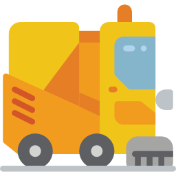 Road sweeper icon