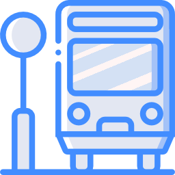 Bus stop icon