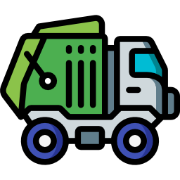 Garbage truck icon