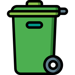 Trash bin icon