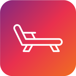 Deck chair icon