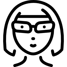 intelligente frau icon