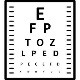 Eye chart icon