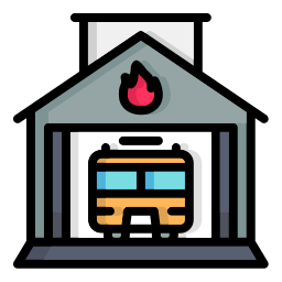 Fire station icon