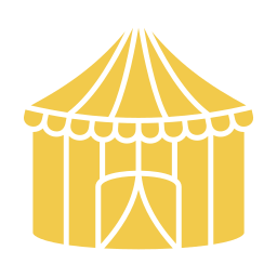 tenda de circo Ícone