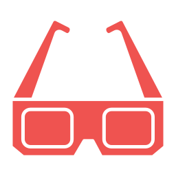 3d glasses icon