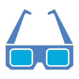 3d glasses icon