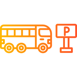 estacionamento de ônibus Ícone