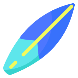 Surfing board icon