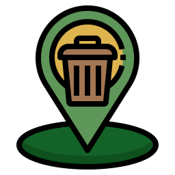 Recycling center icon