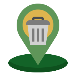 Recycling center icon