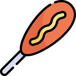 Corn dog icon