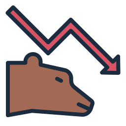 Bear market icon